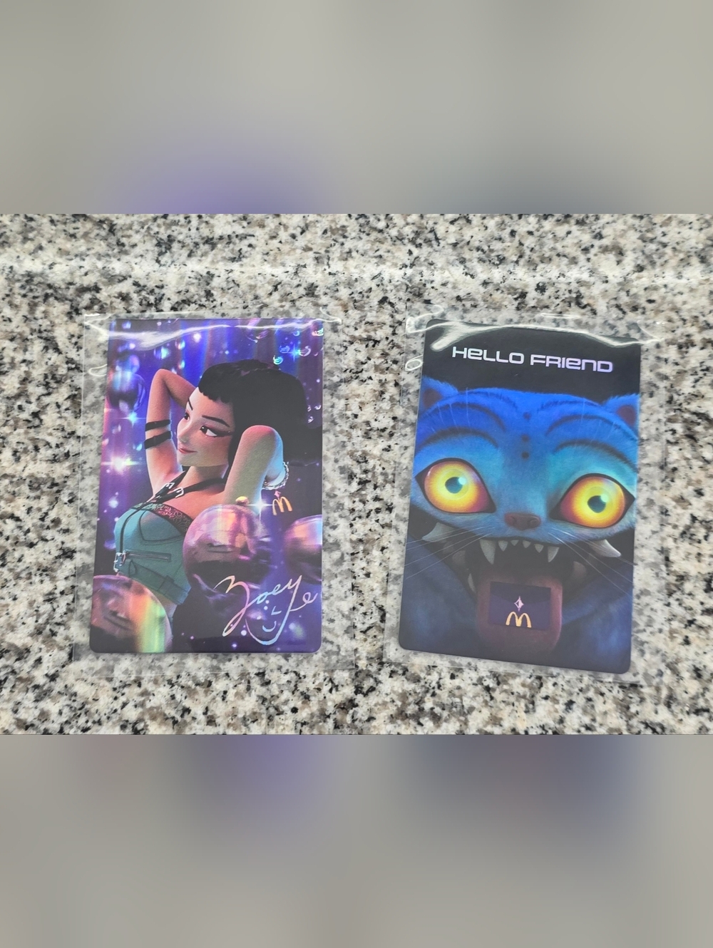 New McDonald's Kpop Demon Hunters HUNTR/X Zoey Rare Photocard & Derpy Card 2026